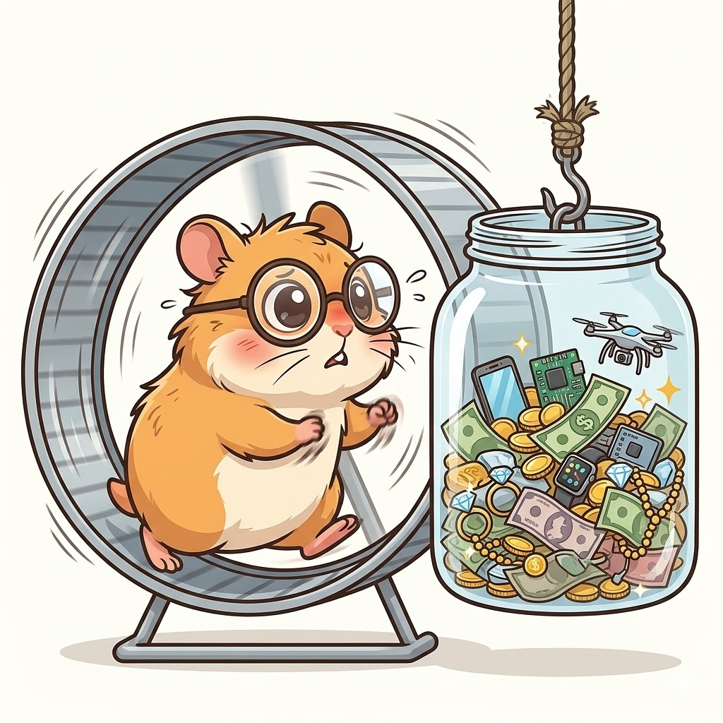 Hamster im Hamsterrad